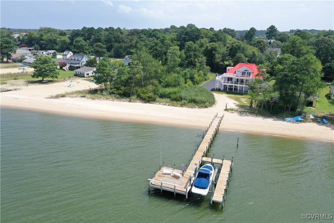 1388 South N End Road Deltaville, VA 23043 - Photo 4 of 50 View of home, breach and peir