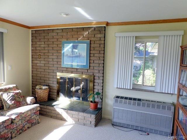 15325 Wick Road Allen Park, MI 48101 - Photo 28 of 45 COZY GAS FIREPLACE + OAK CROWN MOLDING!