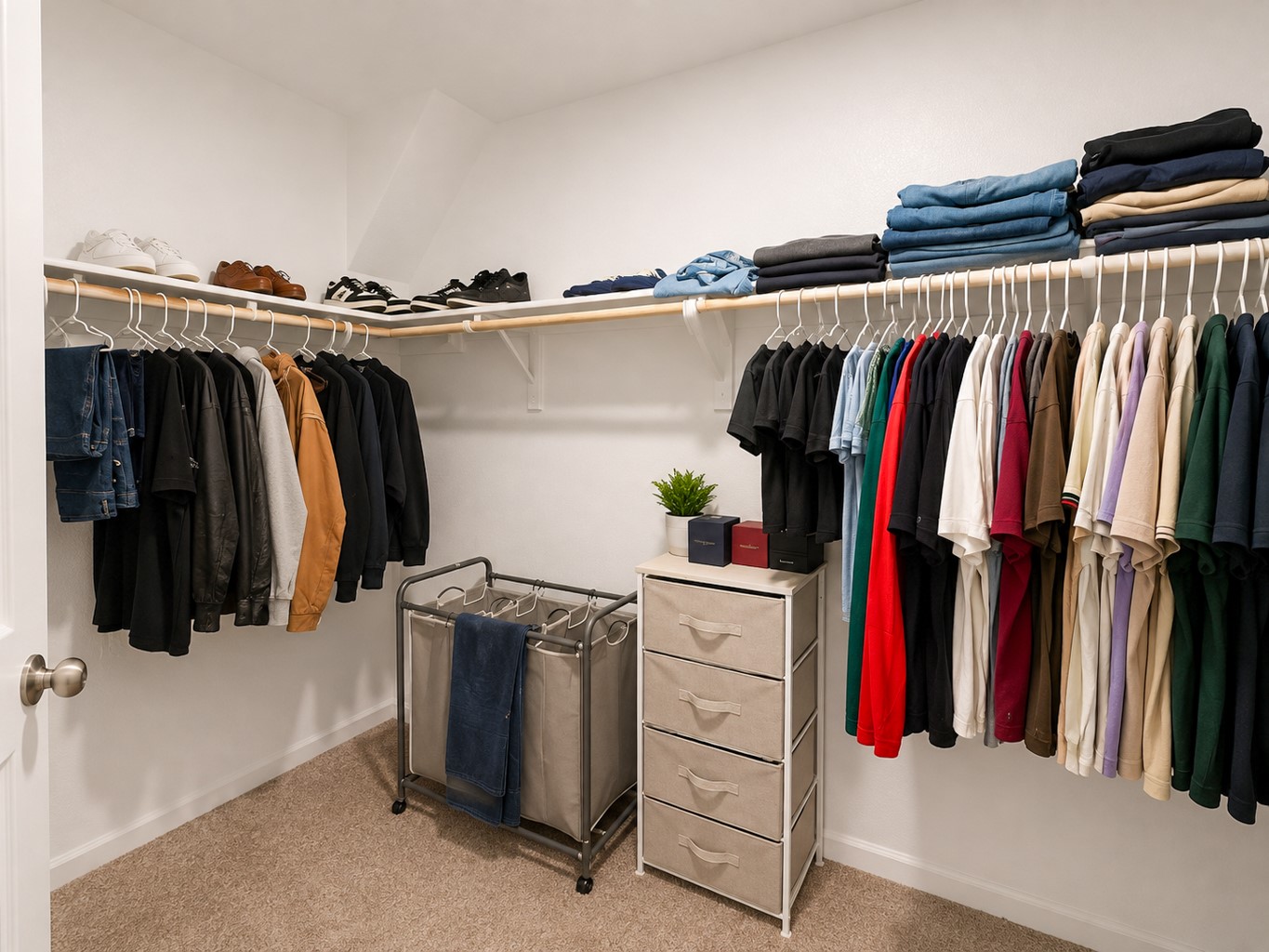 121 Santa Rosa Lane Buda, TX 78610 - Photo 6 of 13 Functional walk-in closet featuring ample shelving and hanging space for an organized wardrobe.