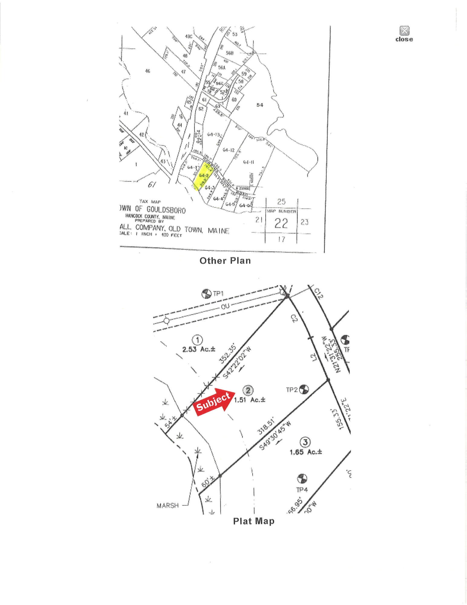 2 Robbins Point Road Gouldsboro, ME 04607 - Photo 29 of 31 tax &survey maps