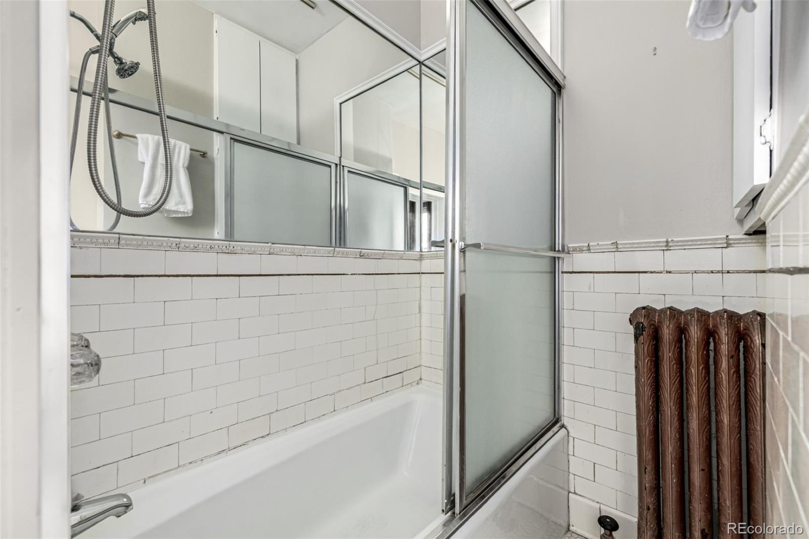 107 Pearl Street, Unit B Denver, CO 80203 - Photo 25 of 39 a bathroom with a shower and a shower