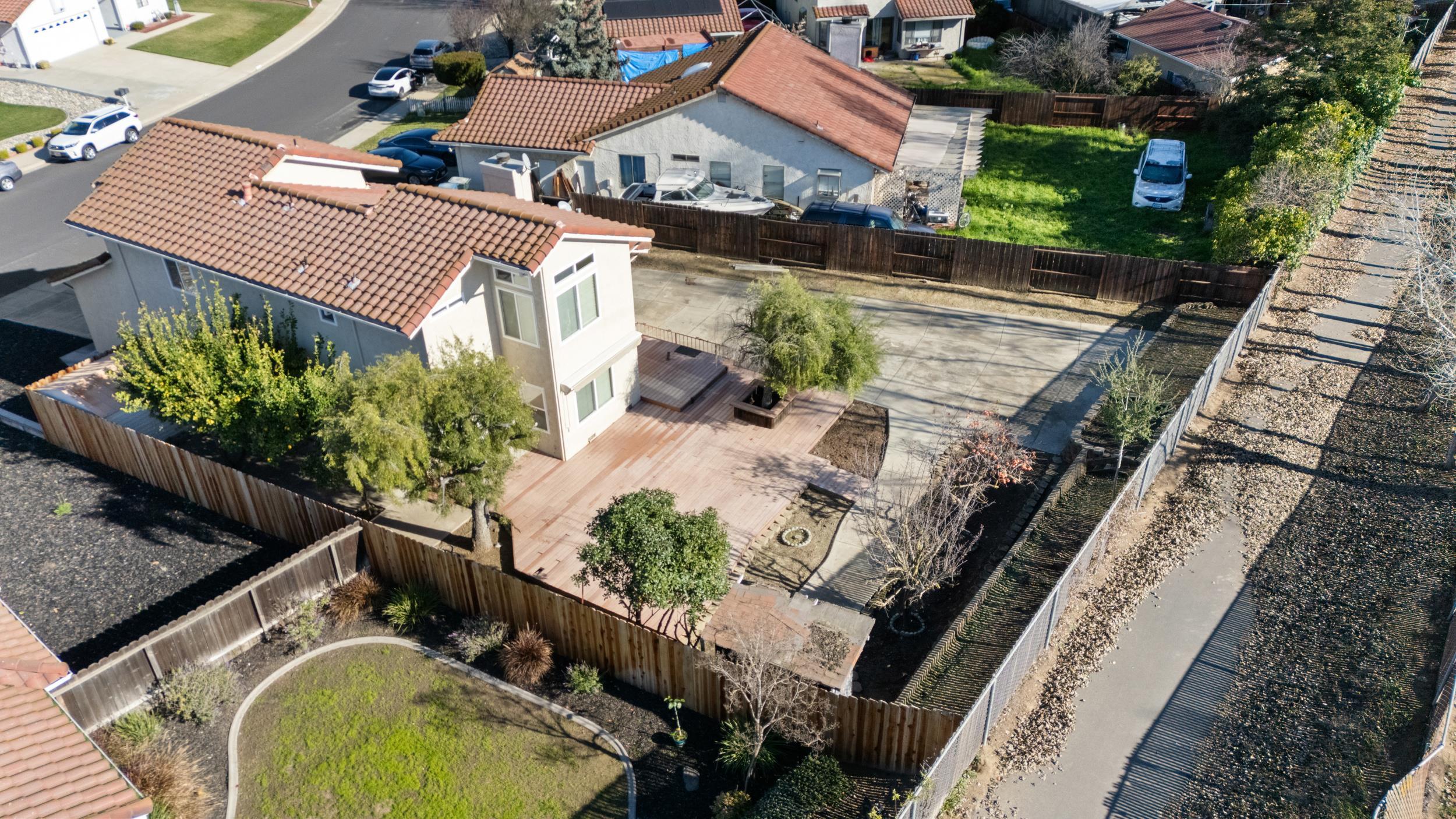 2832 Filbert Street Antioch, CA 94509 - Photo 37 of 40 an aerial view of a house with a yard potted plants and large tree