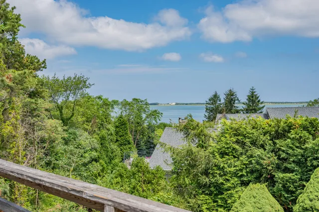 a view of an ocean and beach