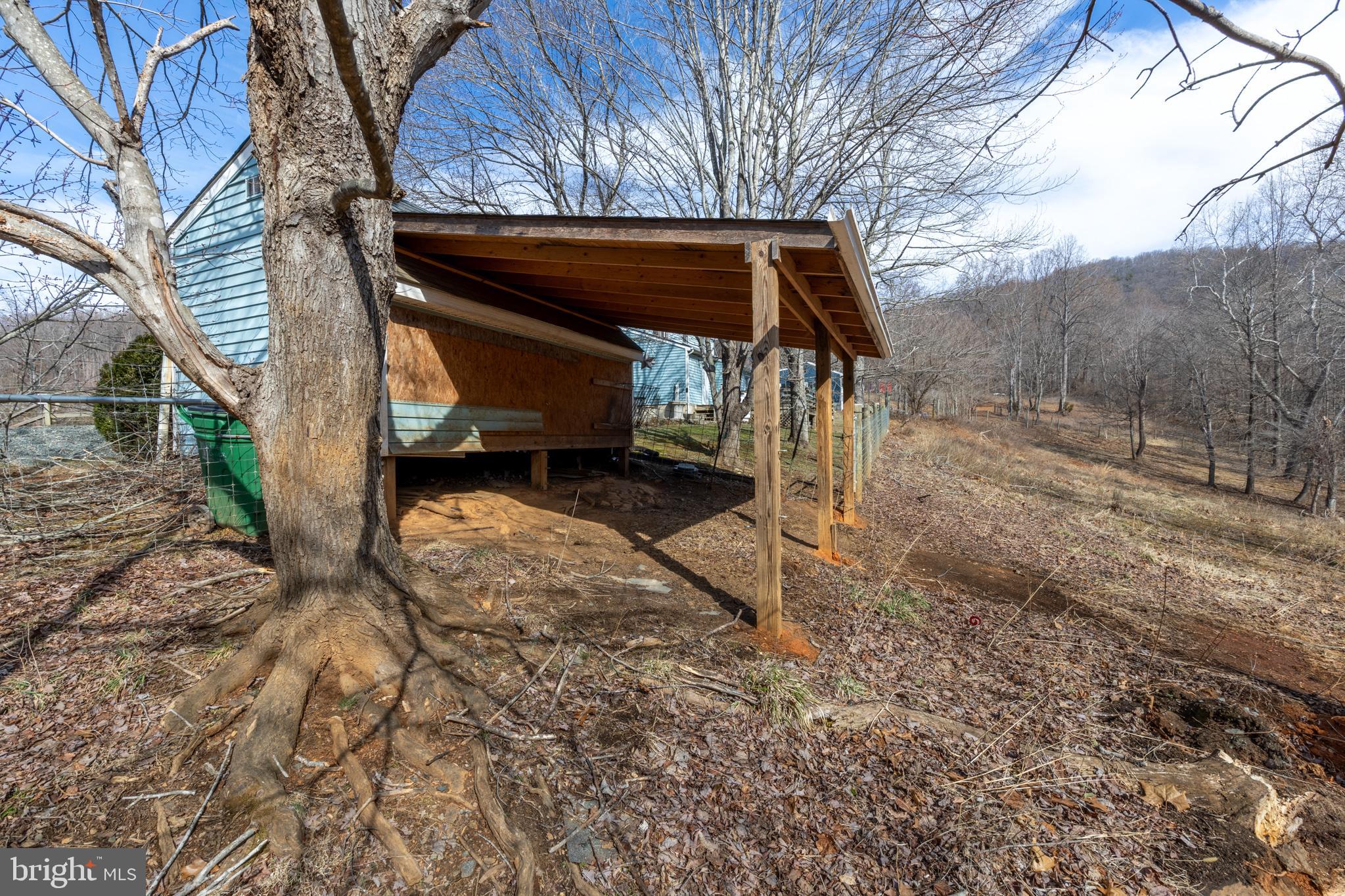 165 Brokenback Mountain Road Free Union, VA 22940 - Photo 21 of 55 a view of backyard with wooden fence and large trees