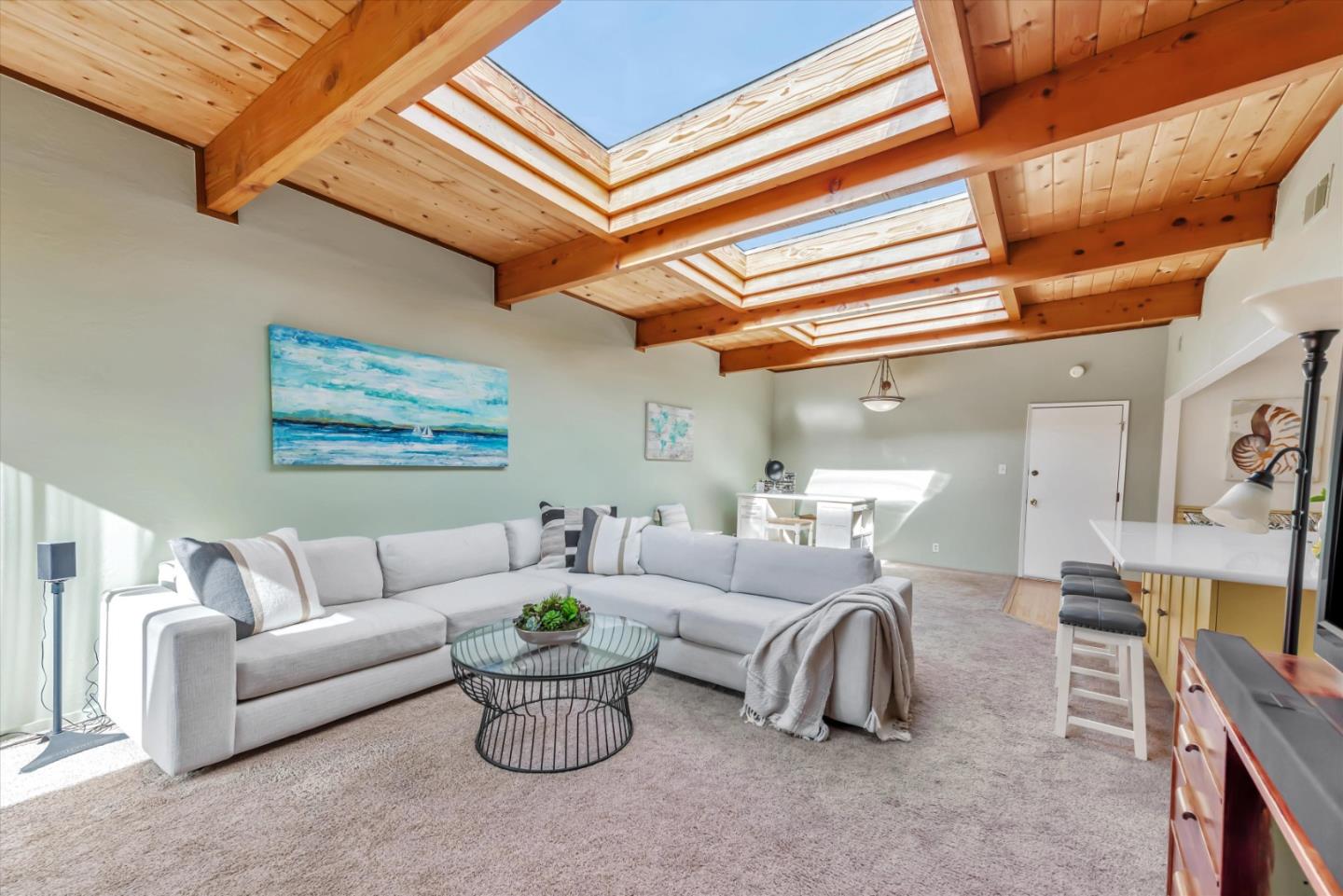 316 Greenway Drive Pacifica, CA 94044 - Photo 21 of 43 a living room with furniture and a potted plant