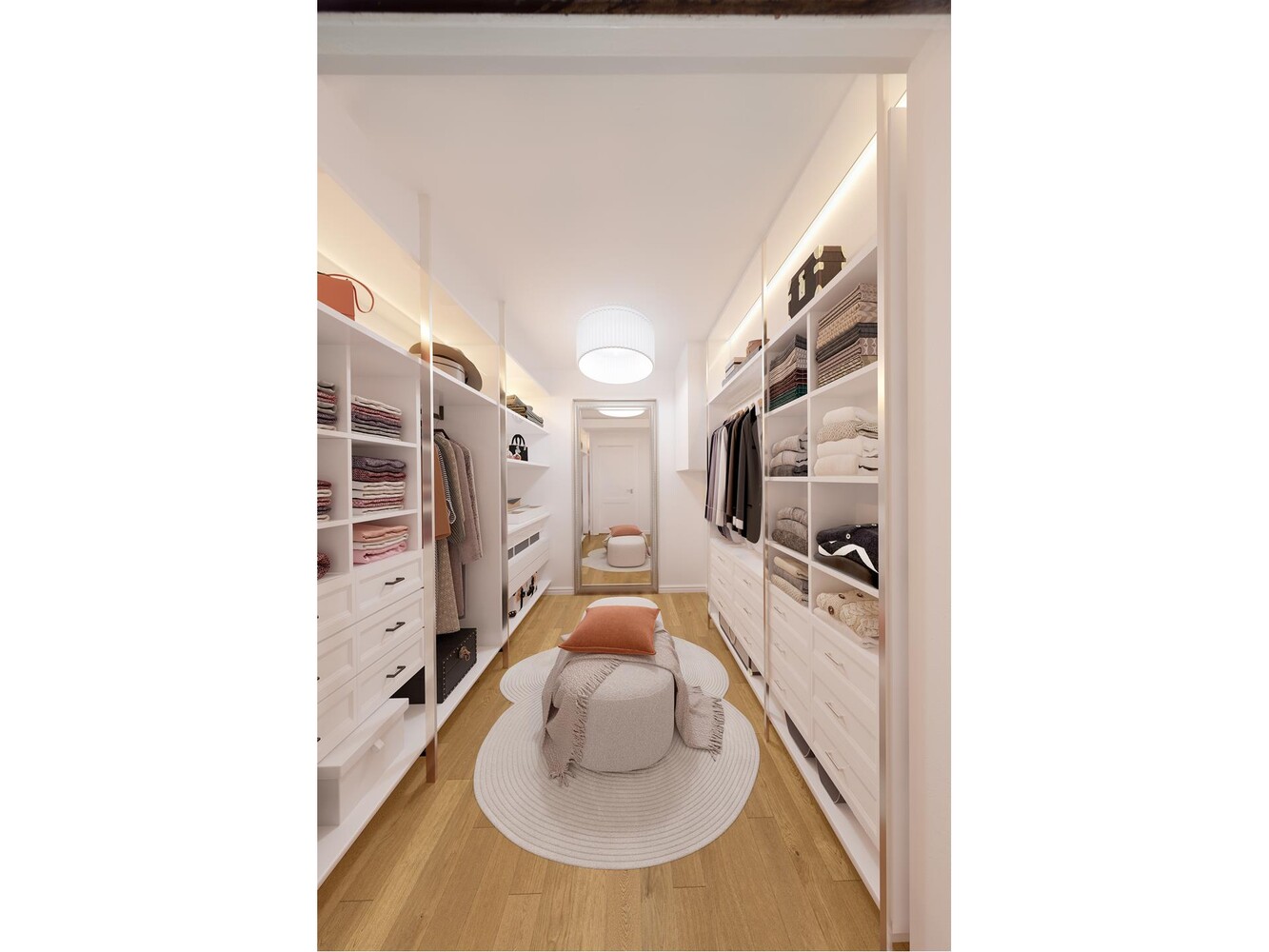 67 East 11th Street, Unit 503 Manhattan, NY 10003 - Photo 5 of 10 a hallway with couches and flat screen tv