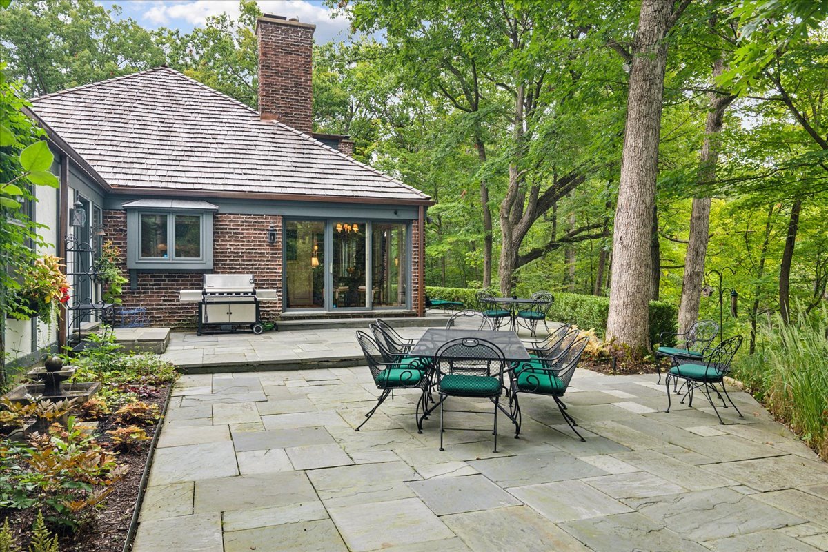 1213 Turicum Road Lake Forest, IL 60045 - Photo 46 of 59 a view of a house with backyard and sitting area