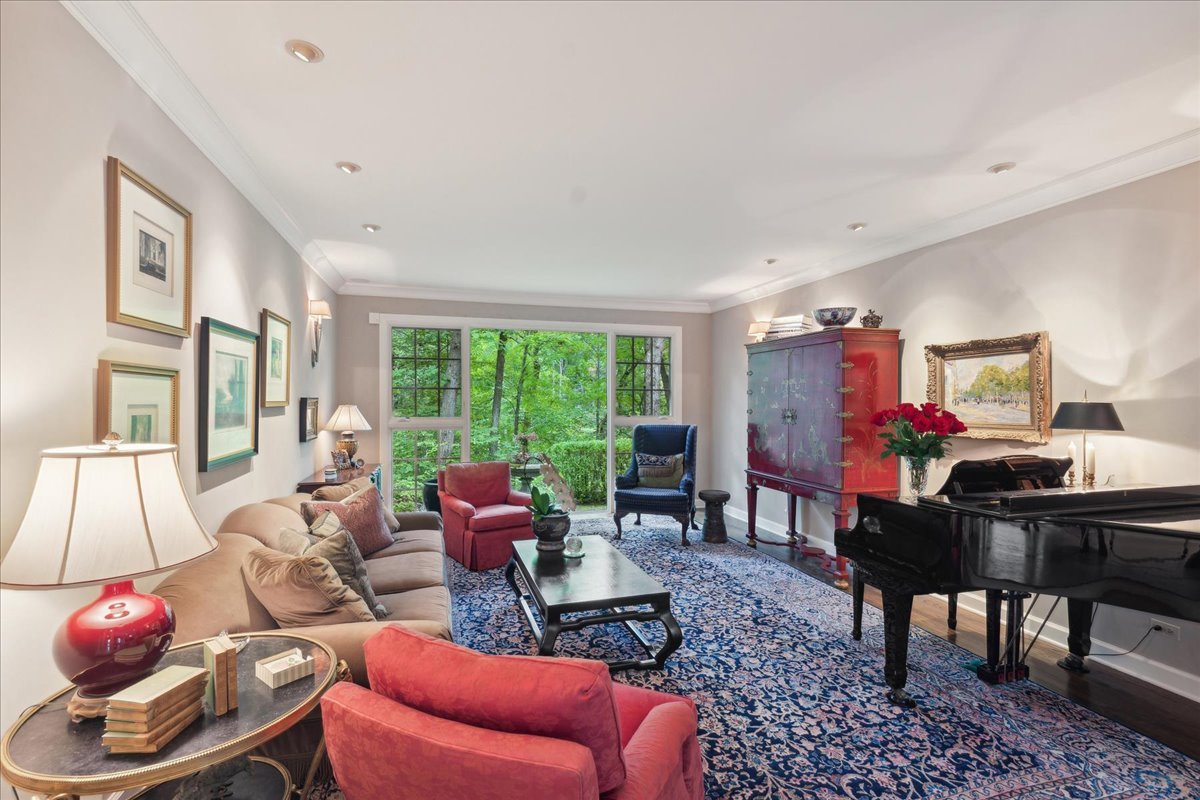1213 Turicum Road Lake Forest, IL 60045 - Photo 7 of 59 a living room with furniture and a large window