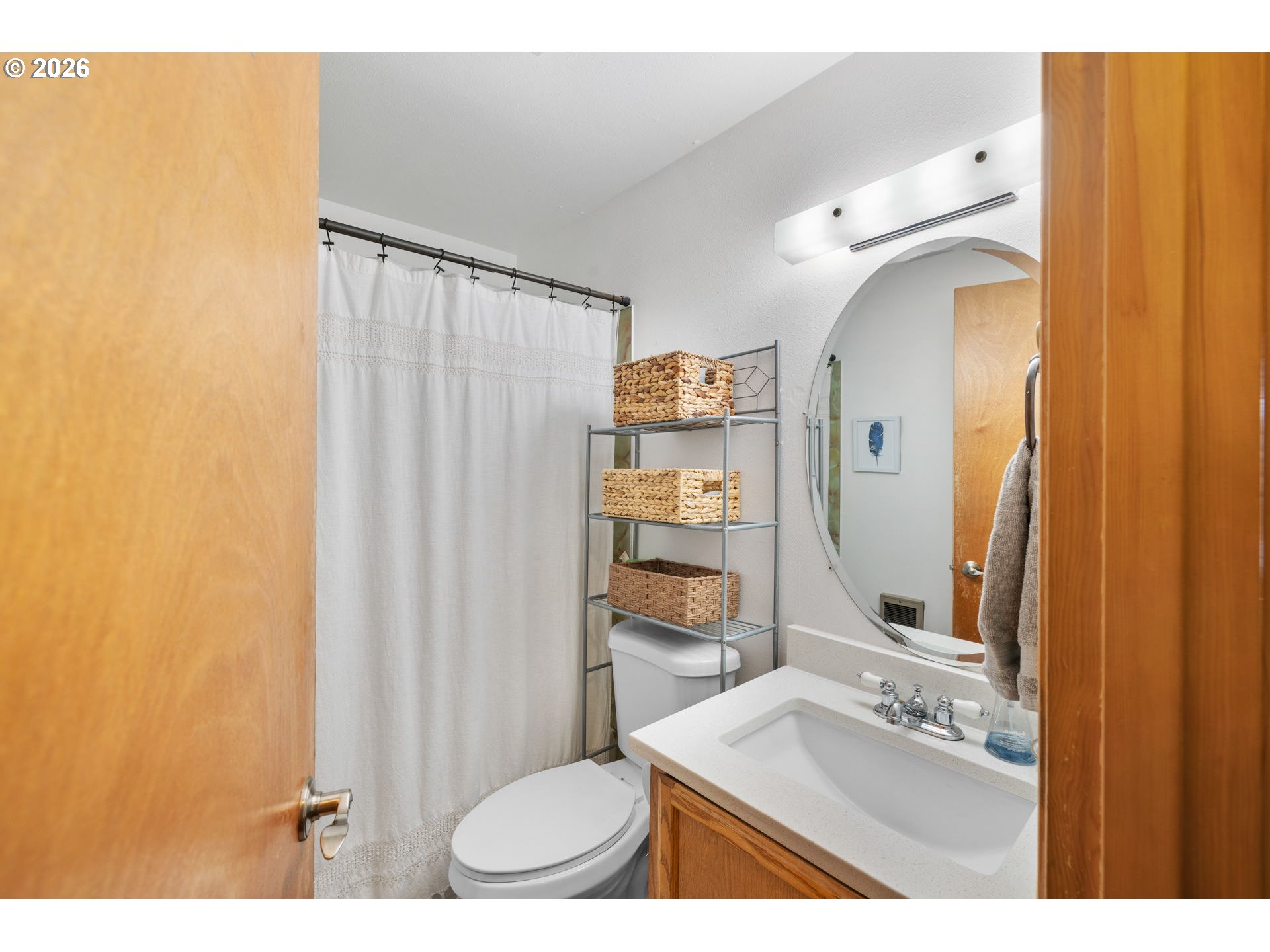 1480 Northeast Kane Drive Gresham, OR 97030 - Photo 15 of 46 a bathroom with a sink a toilet and shower