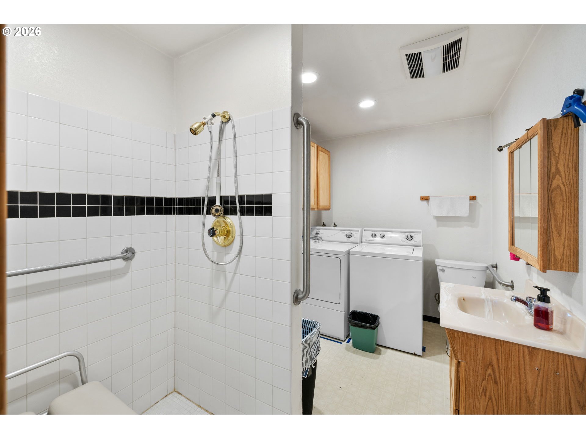 1480 Northeast Kane Drive Gresham, OR 97030 - Photo 29 of 46 a bathroom with a sink toilet and shower