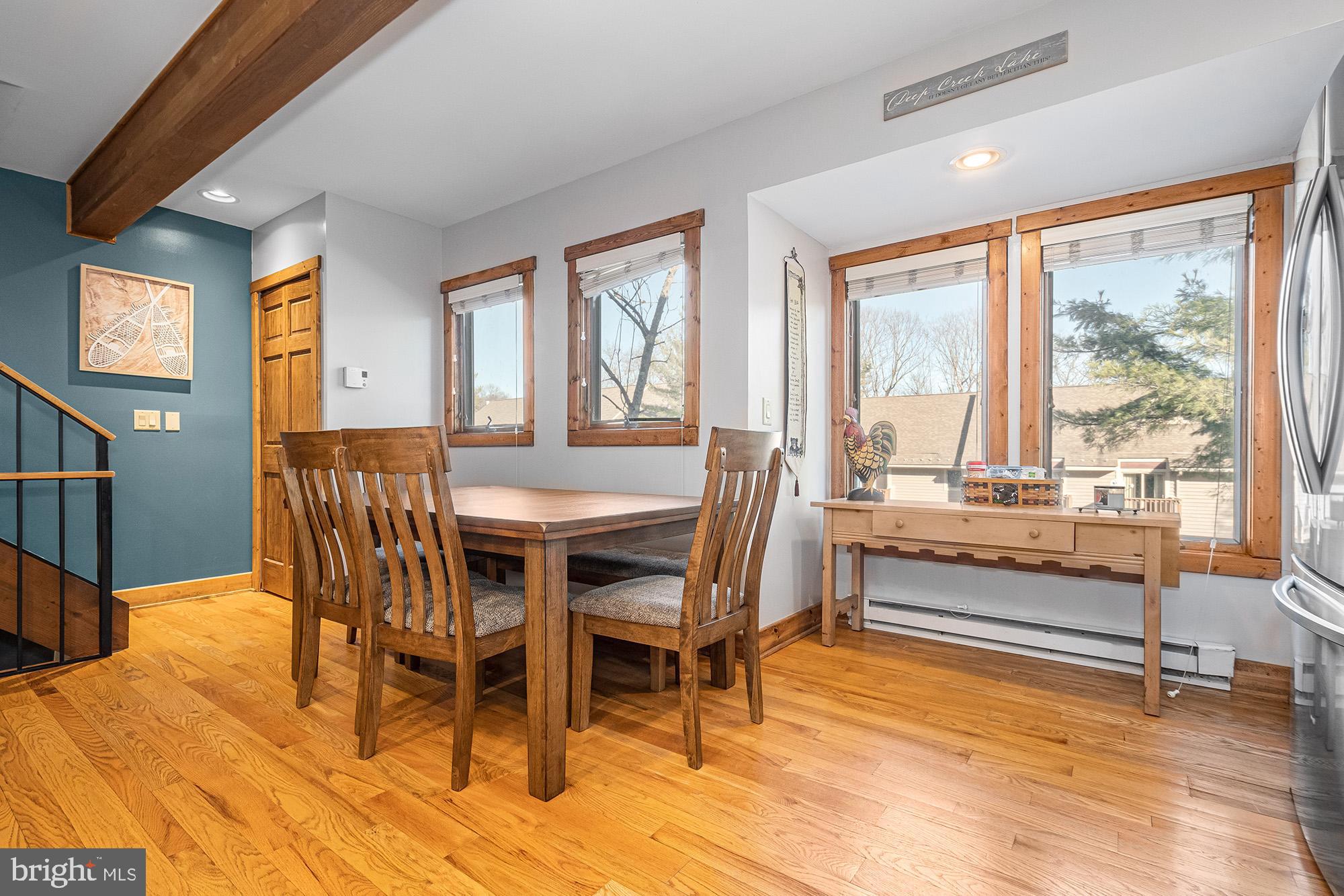 12 Winding Way, Unit 18A McHenry, MD 21541 - Photo 5 of 35 a view of a dining room with furniture window and wooden floor