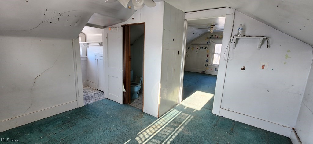 125 Rockdale Road Follansbee, WV 26037 - Photo 12 of 19 Additional living space with ceiling fan and vaulted ceiling