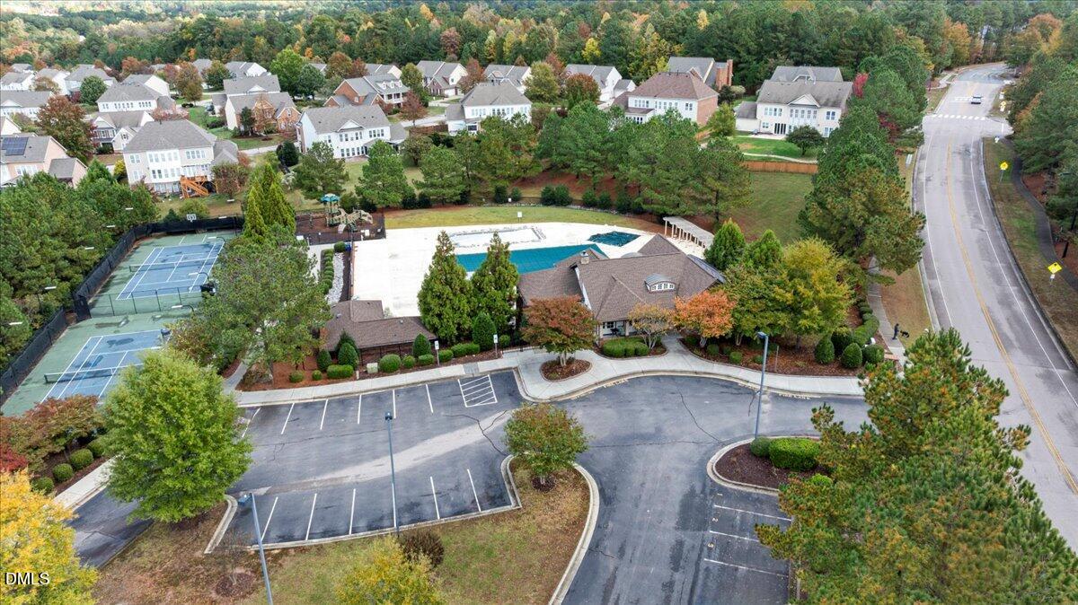 411 Amiable Loop Cary, NC 27519 - Photo 33 of 40 an aerial view of house with yard