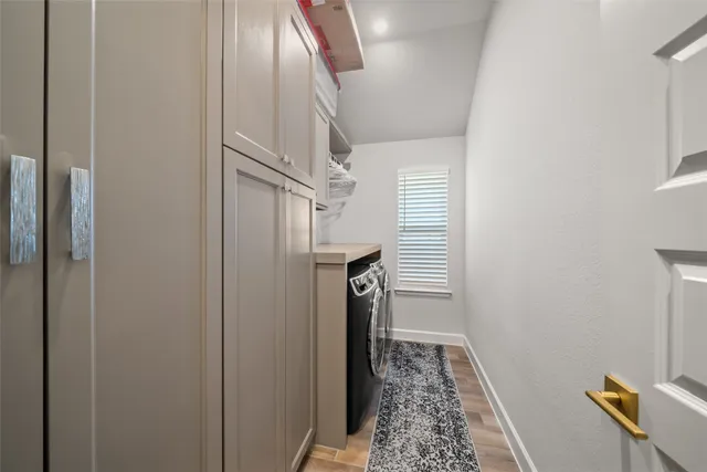 a view of hallway with stairs