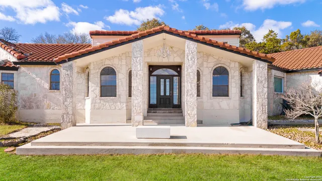 a front view of a house