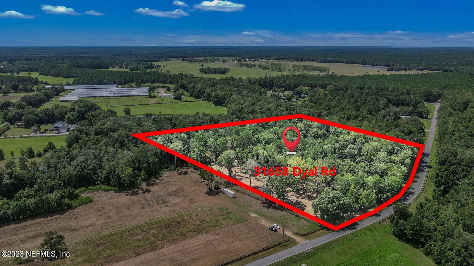 36158 Dyal Road Callahan, FL 32011 - Photo 8 of 8 Arial with lot lines