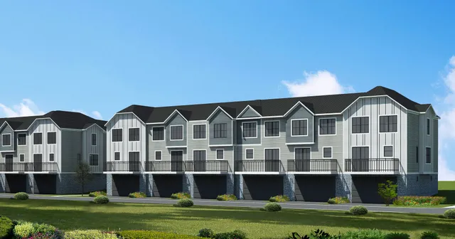 a city view from a garden