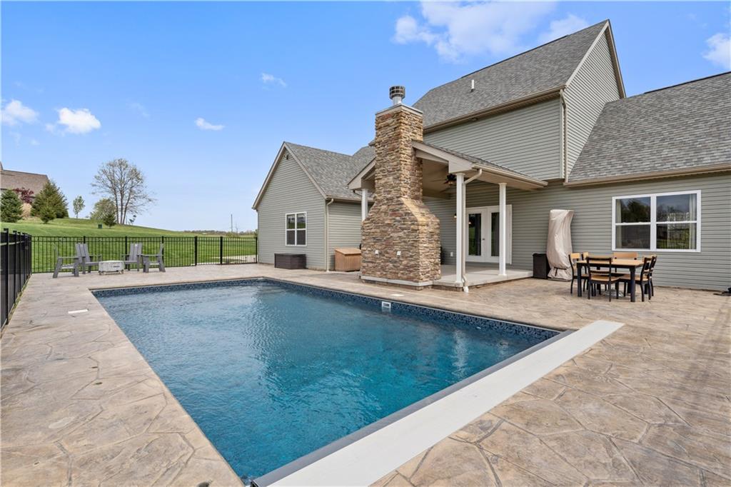 214 Lokomski Road Hookstown, PA 15050 - Photo 33 of 43 a view of a house with swimming pool and sitting area