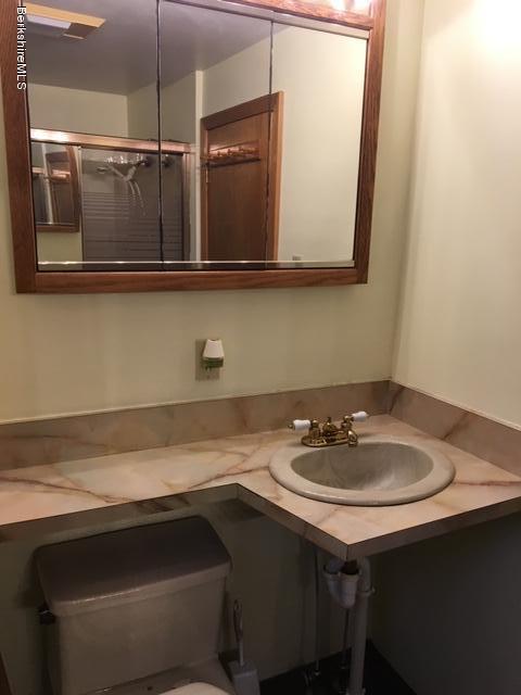 55 Cross Road Clarksburg, MA 01247 - Photo 12 of 22 a bathroom with a sink and a mirror