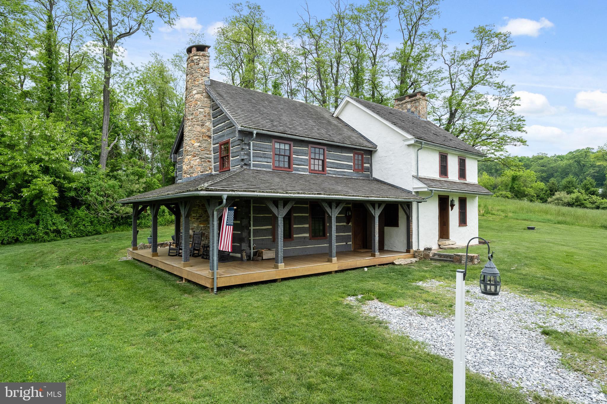 150 Springdell Road Coatesville, PA 19320 - Photo 8 of 53 Stone and Log Cabin Farmhouse