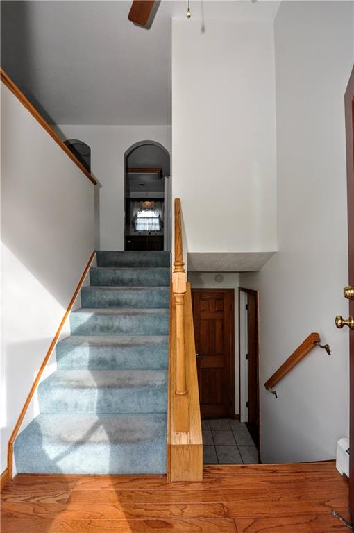215 Bull Run Road Brownsville, PA 15417 - Photo 5 of 31 a view of entryway and hall with wooden floor