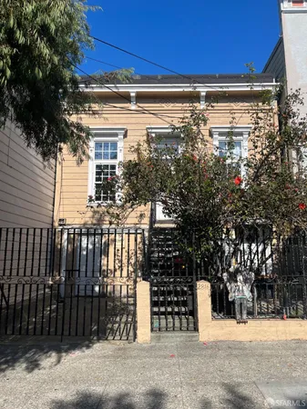 a view of a building with a street view