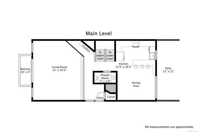 a balcony with a lake view