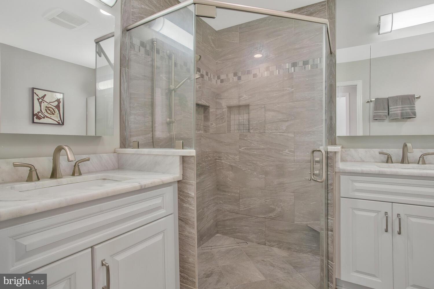 3 Armory Road Prince Frederick, MD 20678 - Photo 39 of 63 Master bath w/ granite and gorgeous tile work