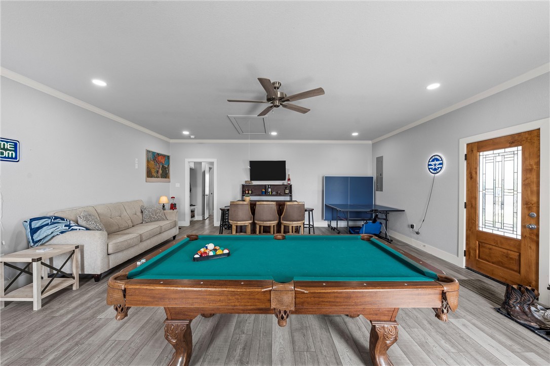 1227 Alexander Road Moody, TX 76557 - Photo 38 of 66 a living room with furniture pool table and chairs