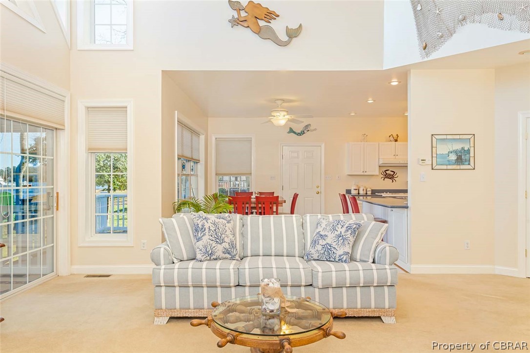 111 Pilot House Lane Reedville, VA 22539 - Photo 23 of 50 Living Room 2- Opens to Dining & Kitchen