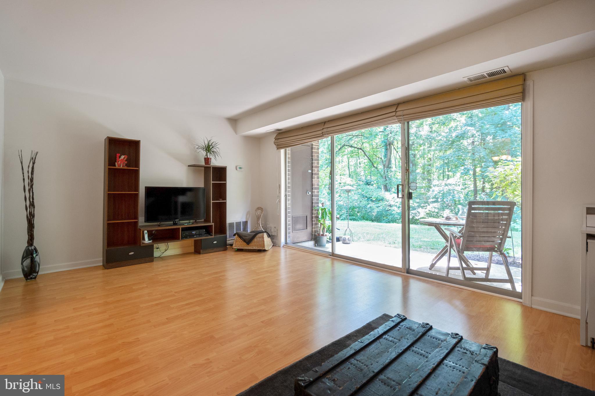 11609 Vantage Hill Road, Unit 1A Reston, VA 20190 - Photo 12 of 63 BIG living room with Wall of WINDOWS - Bright!