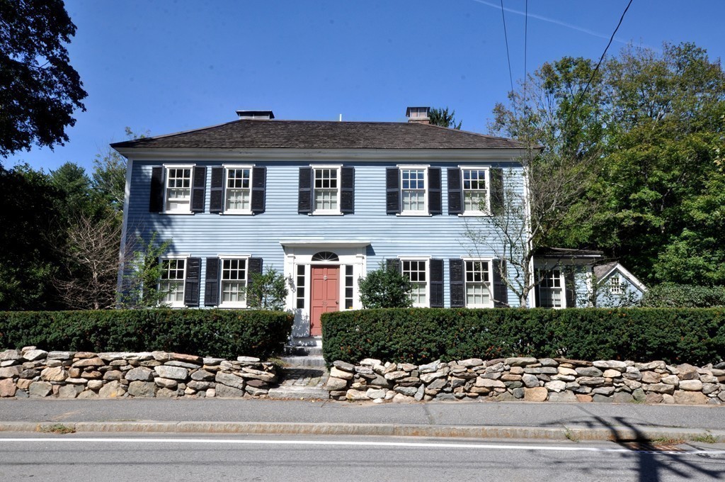 a front view of a house