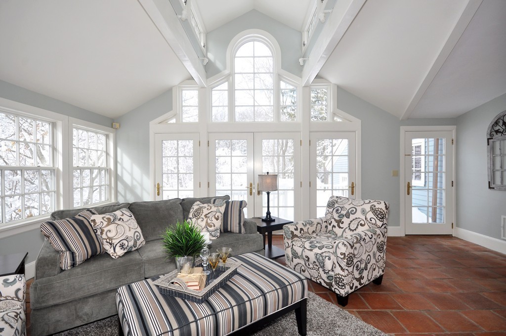 29 Lincoln Road Lincoln, MA 01773 - Photo 8 of 19 a living room with furniture and a large window