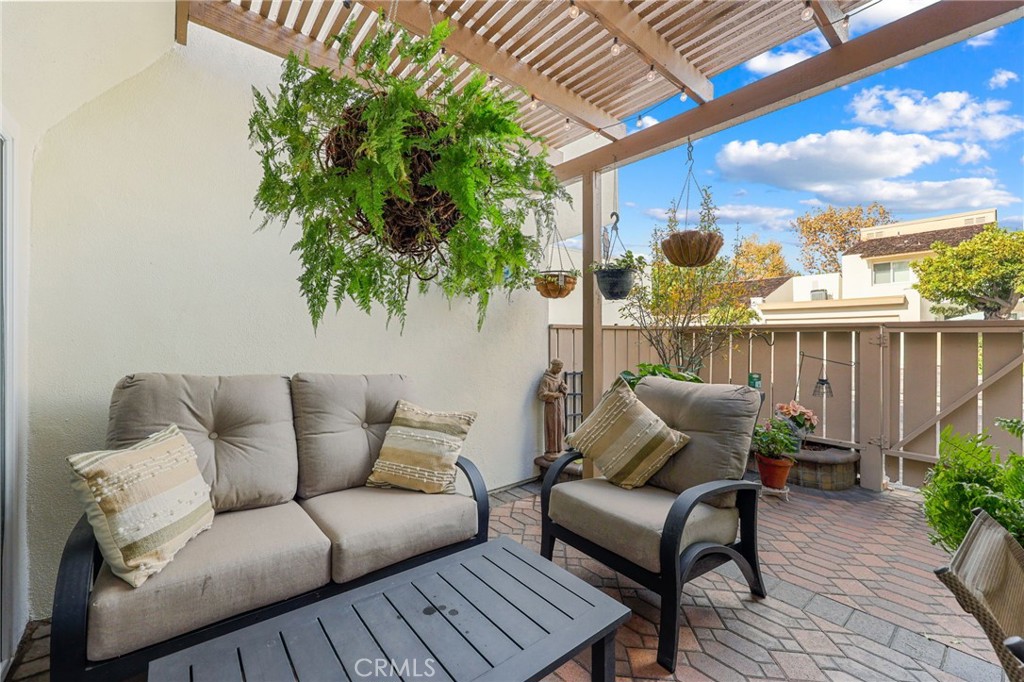360 Meadow Court Brea, CA 92821 - Photo 32 of 41 Cozy patio area updated with pavers and planter in 2020