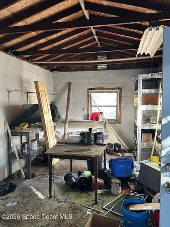 a room with furniture and equipment