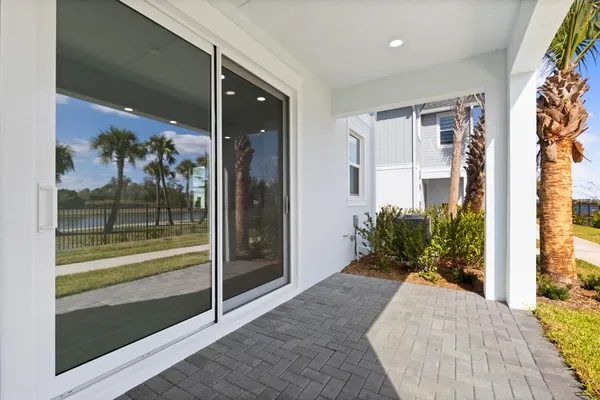 a view of a city from a terrace