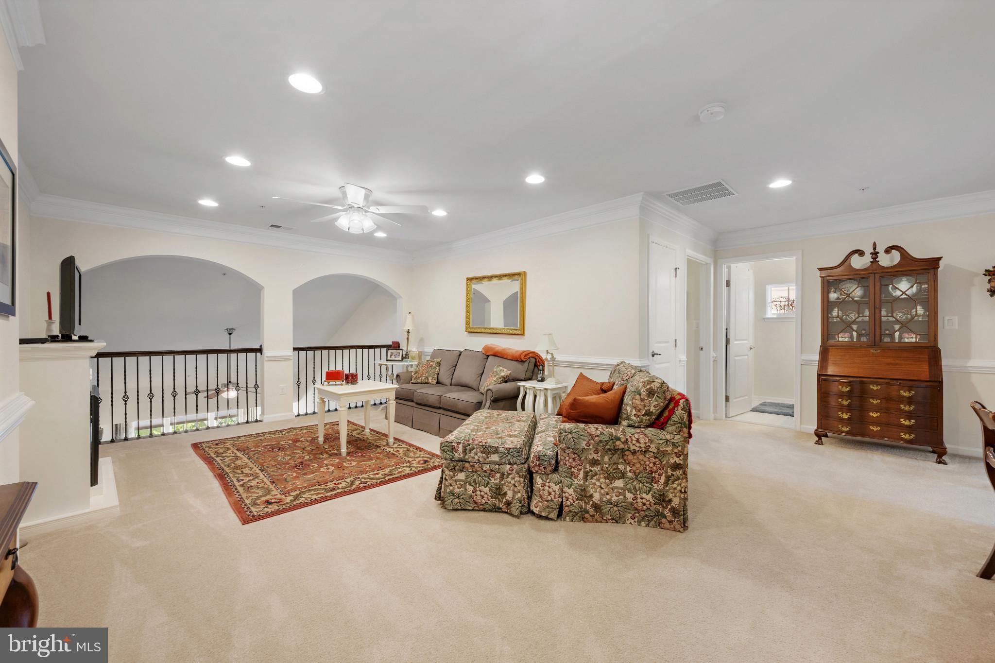313 Lennox Drive Fallston, MD 21047 - Photo 29 of 66 2nd Flr Loft Living area w carpet, recessed lights