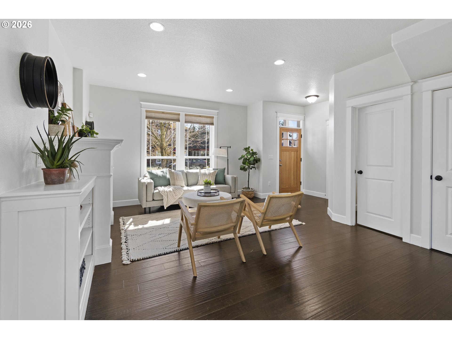 7473 Northeast Fremont Street Portland, OR 97213 - Photo 7 of 41 a living room with furniture a window and a potted plant