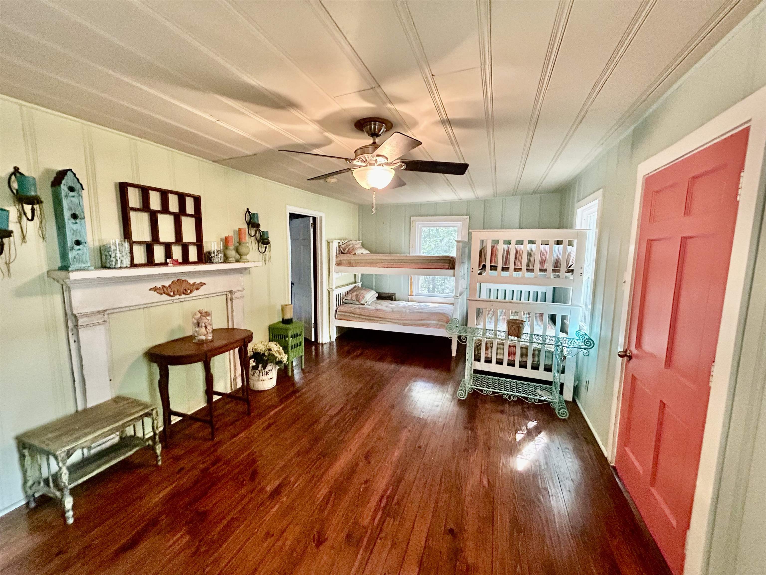 460 Port Lane Counce, TN 38326 - Photo 12 of 23 Bedroom featuring dark wood-type flooring and ceiling fan