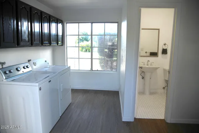 a view of washer and dryer