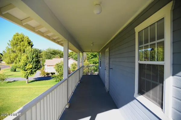a view of a porch