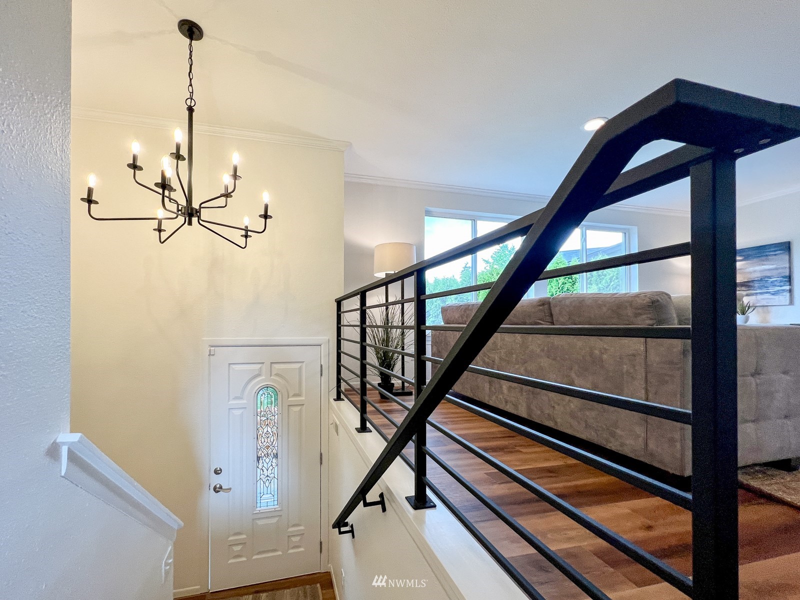2416 165th Place Southeast Bothell, WA 98012 - Photo 5 of 39 a view of staircase with a potted plant on a table