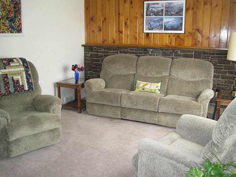 217 Crestview Road Penn Hills, PA 15235 - Photo 3 of 16 Living Room. Great room to have family and friends. Couch sets in front of the gas fireplace that could be a great focal point.