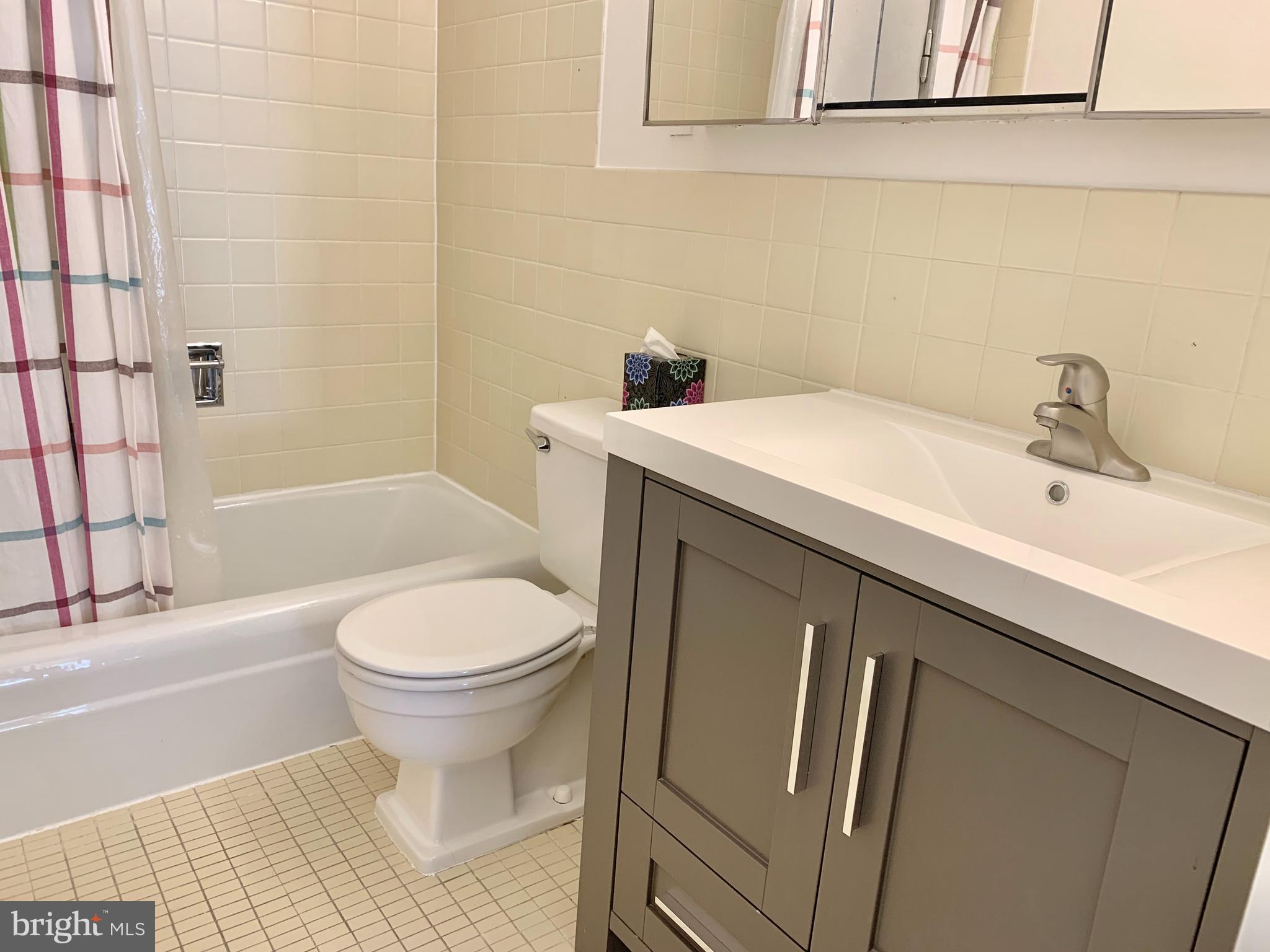 560 N Street Southwest, Unit N304 Washington, DC 20024 - Photo 10 of 22 a bathroom with a sink toilet and shower