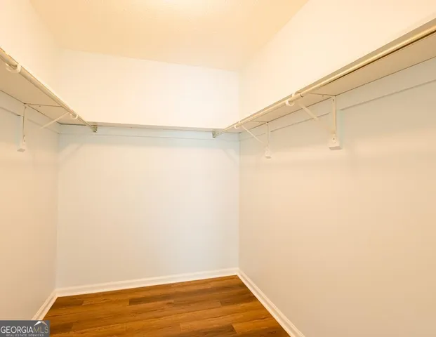 a view of a room with an empty space