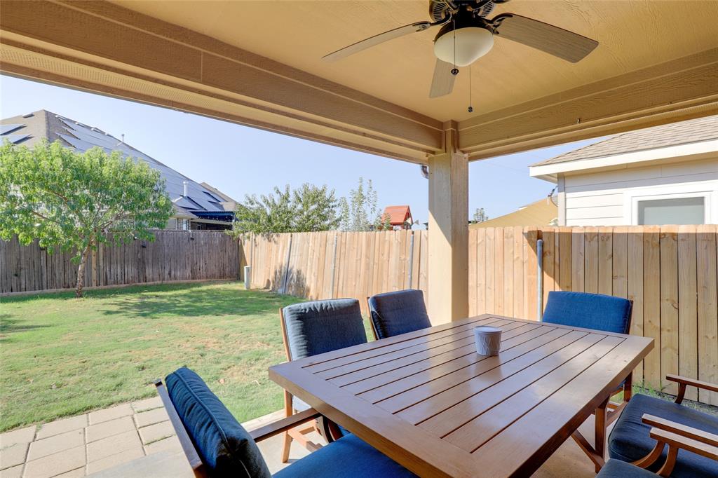 4502 Ridgeway Drive Mansfield, TX 76063 - Photo 26 of 29 a view of a backyard with a patio