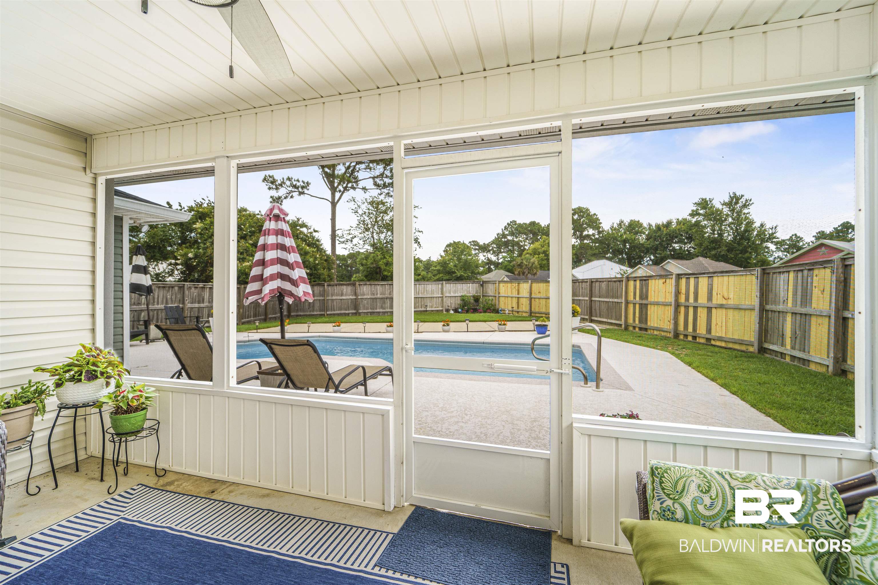 4620 Pine Boulevard Orange Beach, AL 36561 - Photo 25 of 49 Sunroom / solarium with ceiling fan
