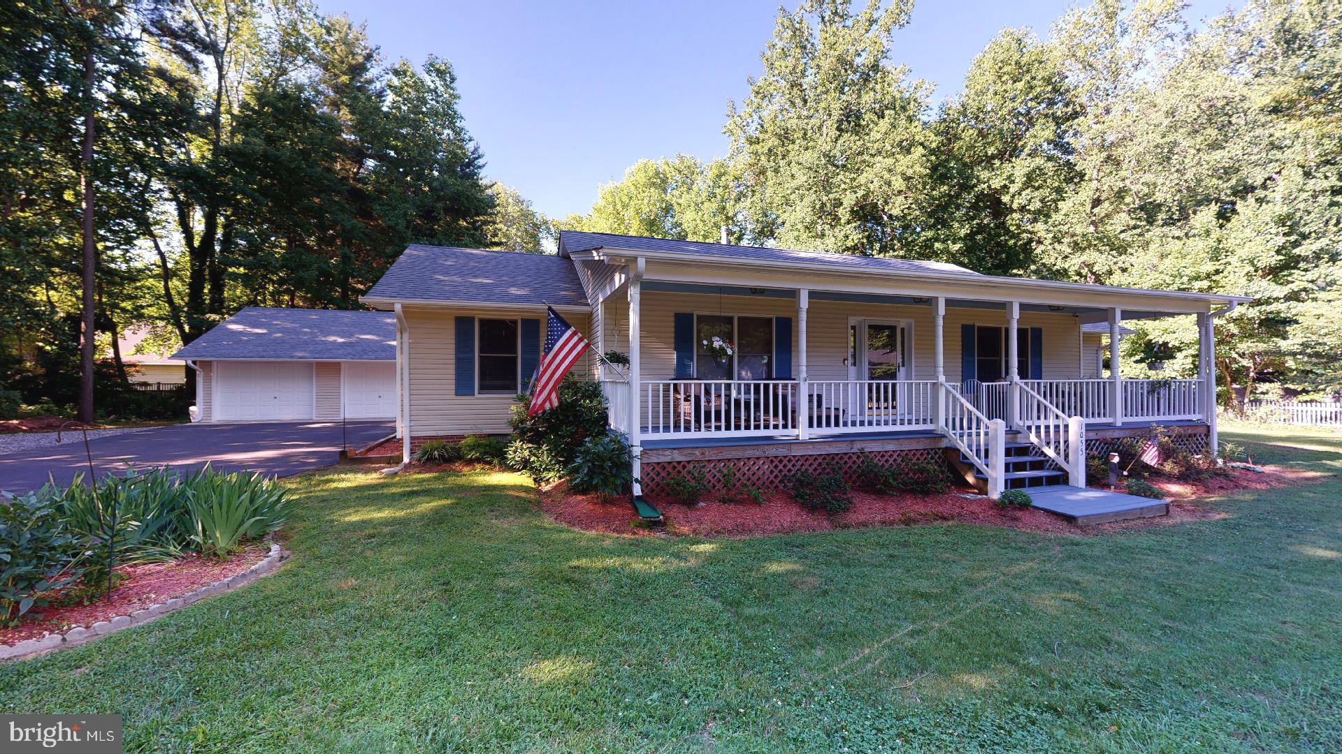 1055 Redeye Road Lusby, MD 20657 - Photo 1 of 38 EZ One Level Living with 2 Car Det Garage