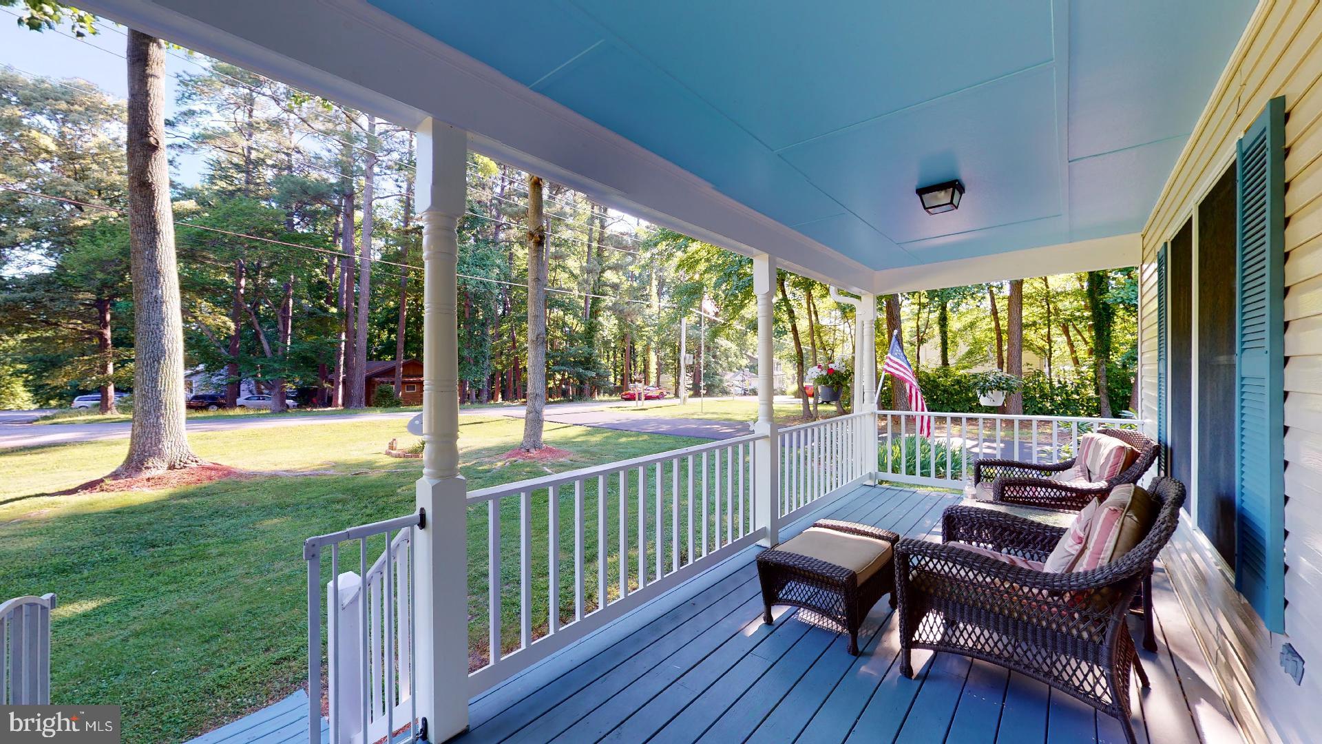 1055 Redeye Road Lusby, MD 20657 - Photo 27 of 38 Front Porch w/ Room for Outdoor Furniture