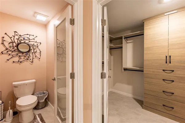 a bathroom with a shower and a tub